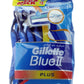 Gillette Blue Ii Plus - 10+4 Pieces For Smooth And Reliable Shaving