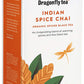 Dragonfly Tea Organic Indian Spice Chai Tea Warming Aromatic 20 Sachets Antioxidant Blend