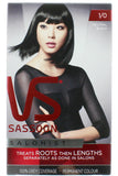 Vs Vidal Sassoon Permanent Hair Color Kit 100% Gray Coverage Deep Black 1 Kit