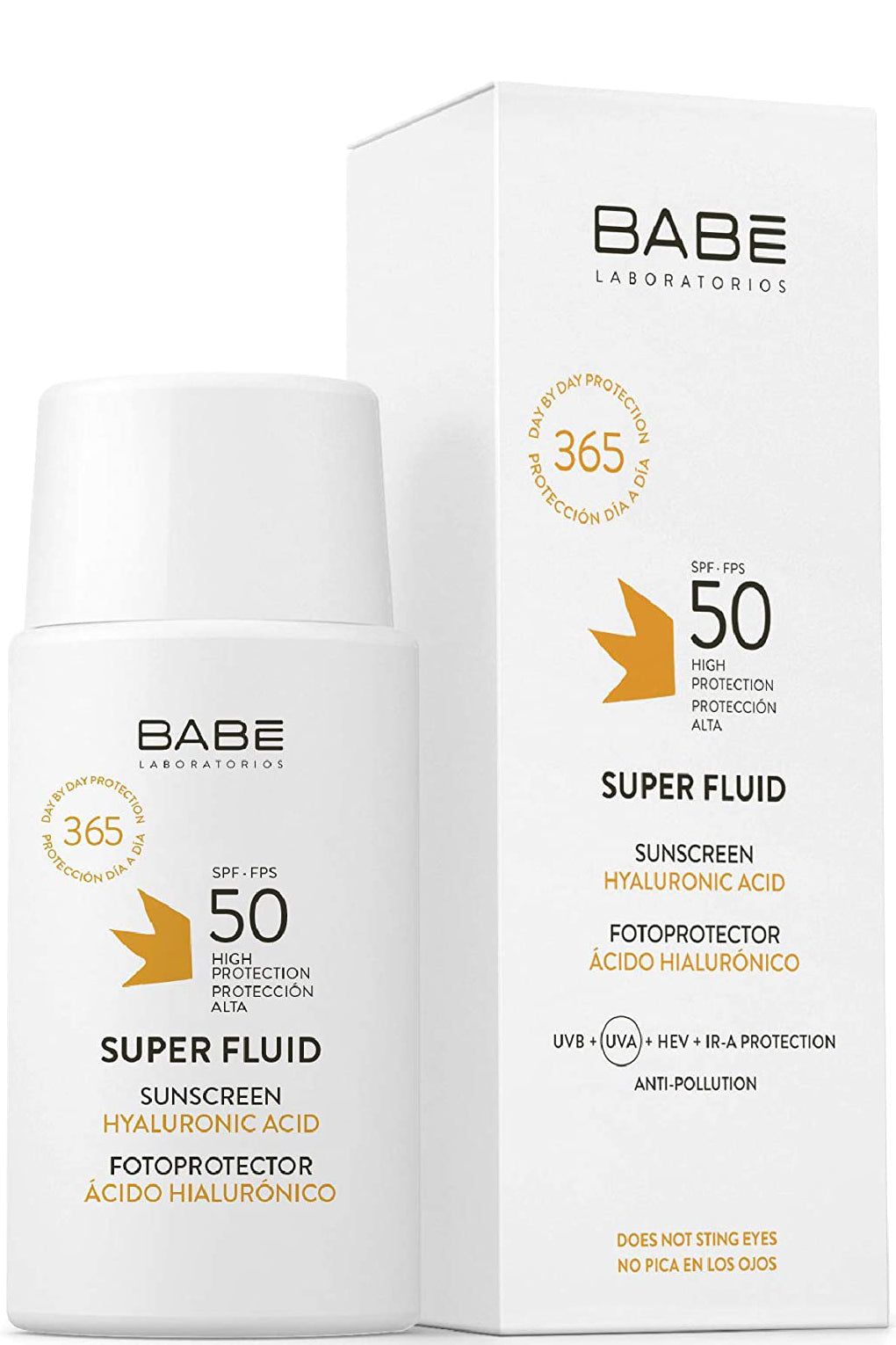 واقي شمس بيب سوبر فلويد بعامل حماية Spf50+ مع حمض الهيالورونيك والكارنوزين 50 مل