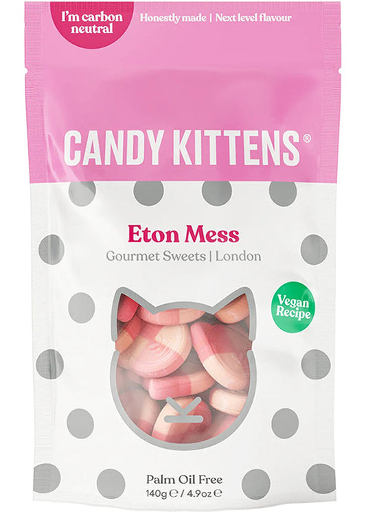 Candy Kittens Eton Mess - Vegan Strawberry & Cream Sweets, 140g