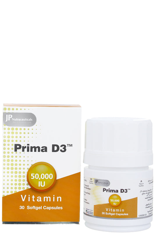 Prima D3, 50,000 Iu, 30 Softgel Capsules, Bottle