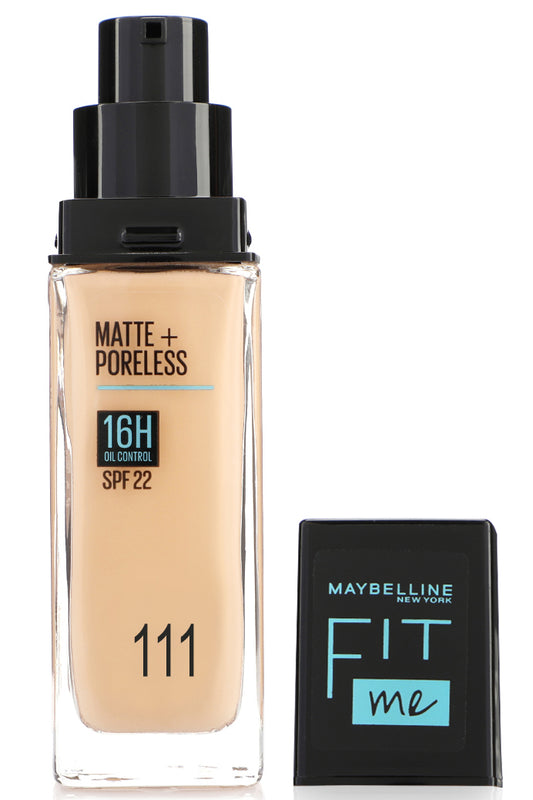 Maybelline Fit Me Foundation Matte Poreless Spf22 111 – Natural Matte Look With Pore Refining Technology