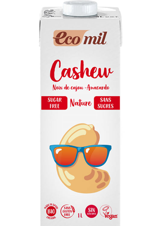 Ecomil Cashew Drink Sugar-free Bio - Organic & Dairy-free, 1l