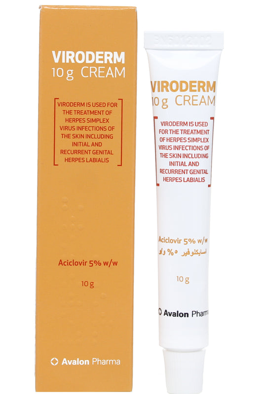 Viroderm 5% W/w, 10 G Cream, Tube