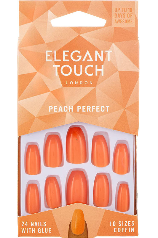 Elegant Touch Core Colour أظافر اصطناعية - لون خوخي مثالي
