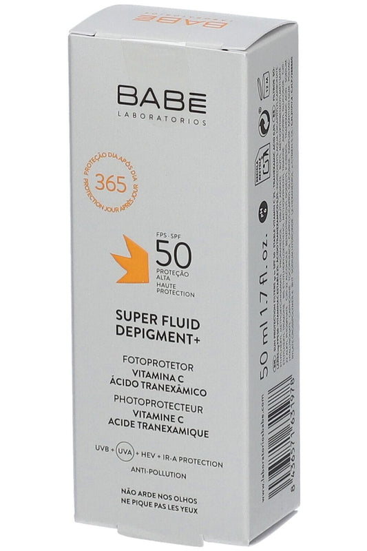 سائل واقي الشمس للوجه بيبي ديبجمنت بعامل حماية Spf50+ مع حمض الهيالورونيك 50 مل