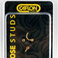 Caflon Nose Stud Set With Elegant Stone Designs - Hypoallergenic, Lightweight, 3-pack