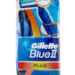 Gillette Blue Ii Plus - 10 قطع لحلاقة مريحة بشفرتين
