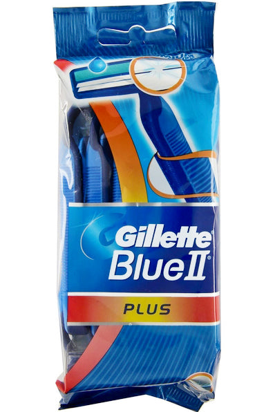 Gillette Blue Ii Plus - 10 قطع لحلاقة مريحة بشفرتين