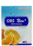 Ors New Who-formula, 10 Sachets Of Oral Rehydration Solution For Diarrhea Relief With Electrolytes, Orange Flavor