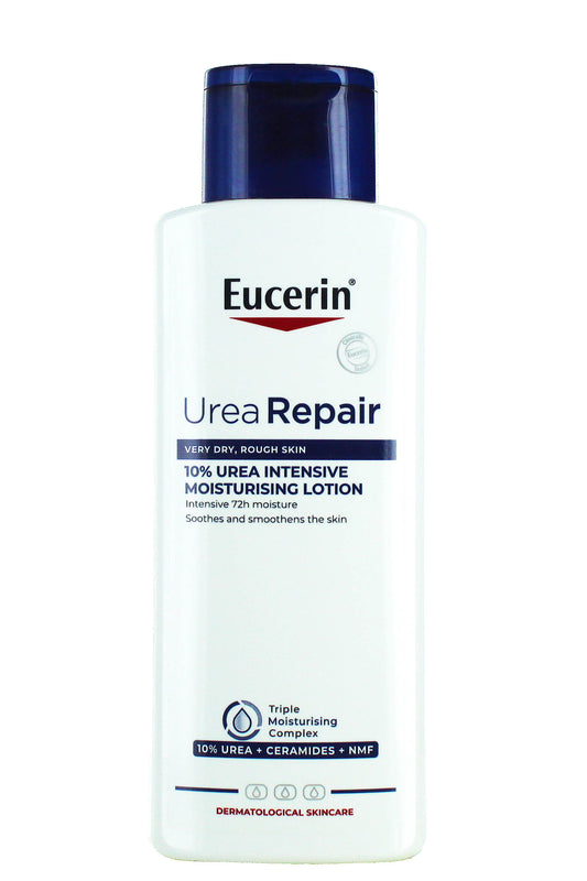 Eucerin Urearepair Plus 10% Urea Lotion ترطيب مكثف للبشرة شديدة الجفاف 250 مل