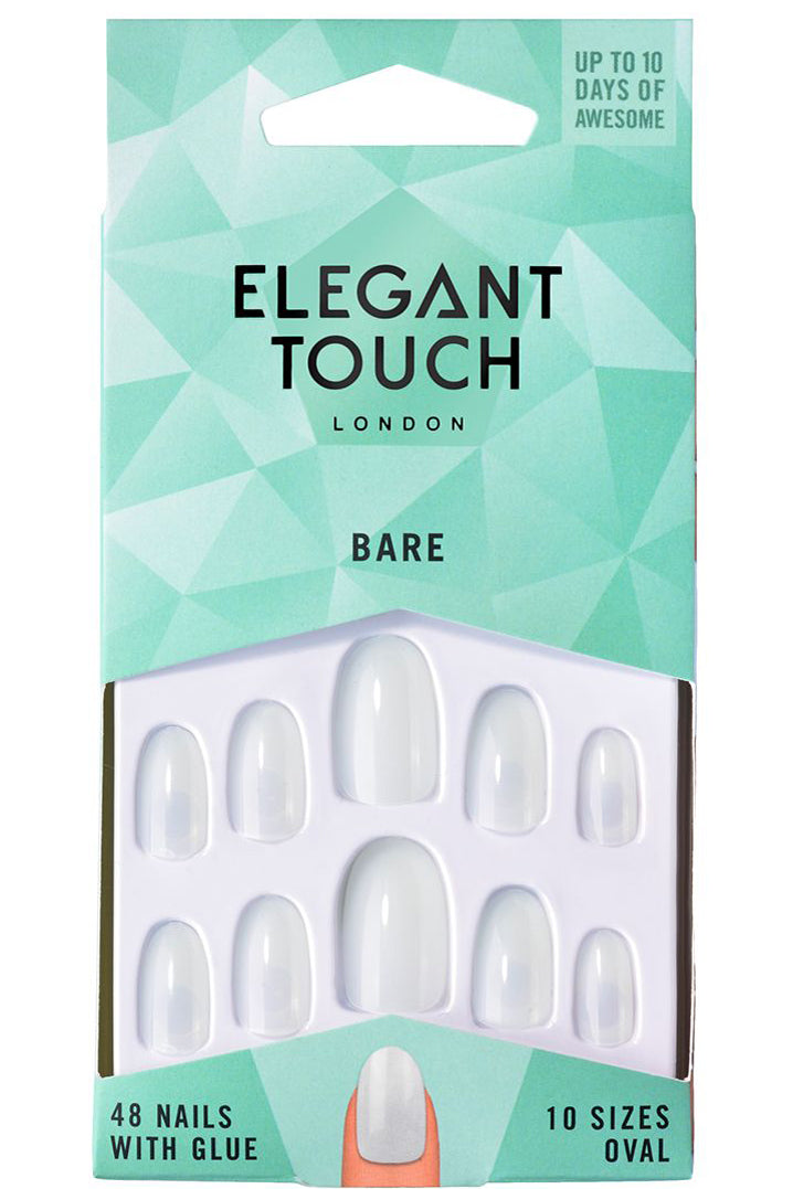 أظافر Elegant Touch Totally Bare - بيضاوية الشكل (48 قطعة)