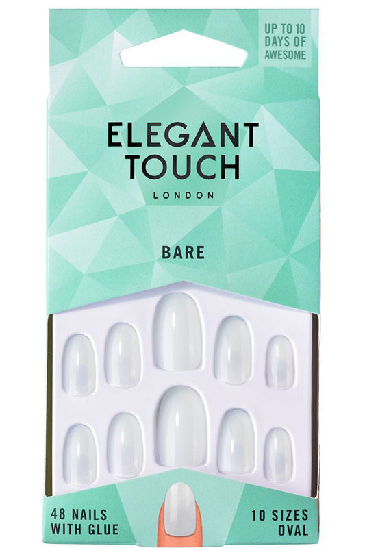 أظافر Elegant Touch Totally Bare - بيضاوية الشكل (48 قطعة)