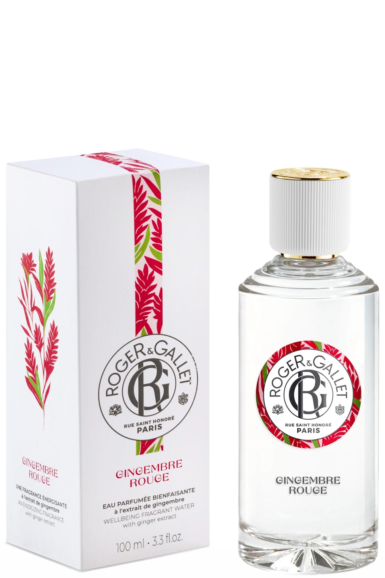 روجر آند غاليت جينجيمبر روج أو فريش عطر منعش ومنشط بالزنجبيل، الحمضيات، الأخشاب الثمينة 100 مل