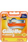 Gillette Fusion Power Cartridge - 8 Pieces For Effortless Comfort Guard Shaving