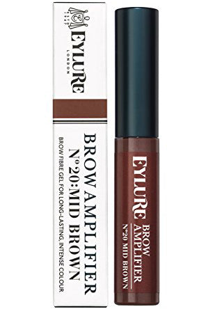 Eylure Brow Amplifier Mid Brown - جل ألياف الحواجب طويل الأمد لترتيب وتكثيف الحواجب