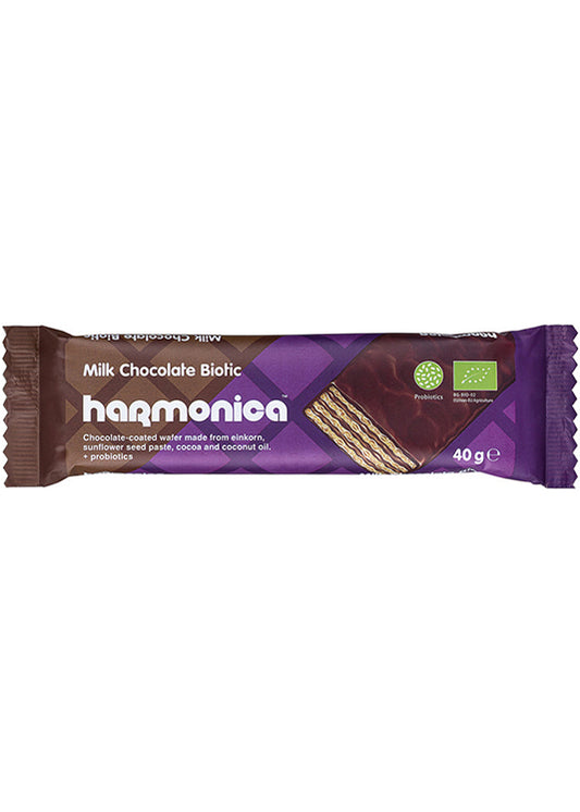 Harmonica Chocolate Coated Wafer - Probiotic & Prebiotic, 40g