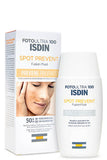 واقي شمس Isdin Foto Ultra Spot Prevent بعامل حماية Spf 100+ - حماية قصوى من الأشعة فوق البنفسجية وترطيب بحمض الهيالورونيك - 50 مل - بقوام سائل خفيف سهل الامتصاص