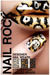 Beauty Rock Nail Wraps Gold Black Silver Nr027 For Stunning Nail Art