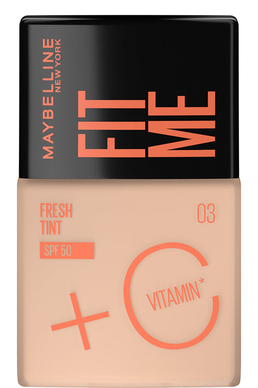Maybelline Fit Me Foundation Fresh Tint Vitamin C Spf50 03 – Glowing Skin, Sun Protection, And Hydration