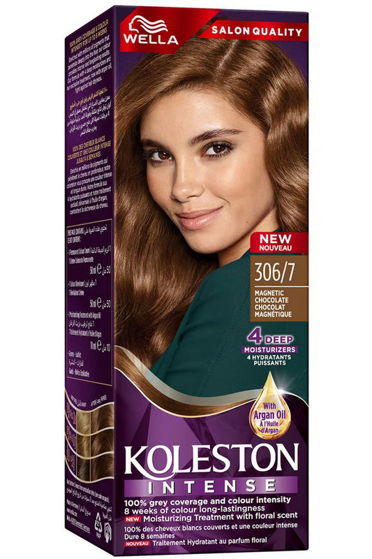 Wella Koleston Hair Color Kit Long-lasting Chocolate Brown Grey Coverage With Nourishing Formula 1 Kit