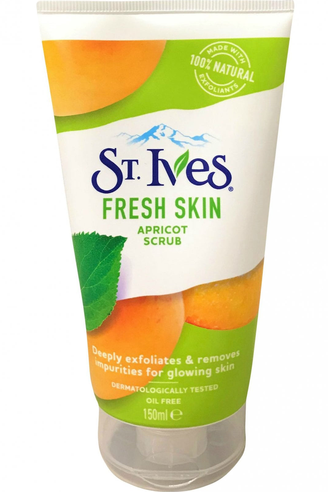 St. Ives Fresh Skin Apricot Scrub Deep Exfoliating Facial Scrub With 100% Natural Exfoliants 150ml For Glowing Skin