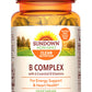 Sundown Naturals B-complex 6 فيتامينات ب أساسية لدعم طاقة القلب 100 قرص