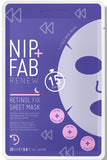 Nip Fab Retinol Fix Sheet Mask Anti-aging Hydrating Single-use For Youthful Skin