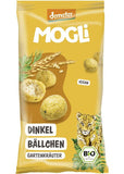 Mogli Organic Spelt Bites Garden Herbs 40g - Biodynamic Farming, Aromatic Garden Herbs