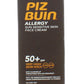 Piz Buin Allergy كريم الوجه الواقي من الشمس للبشرة الحساسة بعامل حماية SPF50+ ترطيب خفيف 50 مل
