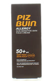 Piz Buin Allergy كريم الوجه الواقي من الشمس للبشرة الحساسة بعامل حماية SPF50+ ترطيب خفيف 50 مل