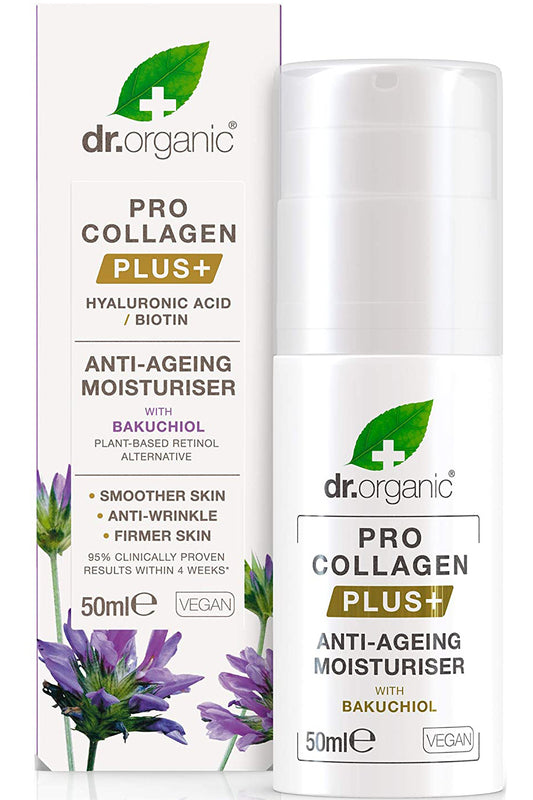 Dr Organic Pro Collagen + Bakuchiol 50ml ترطيب مضاد للشيخوخة