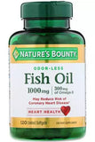 Nature's Bounty Fish Oil 1000mg Odorless Epa Dha Heart Support 120 Capsules