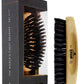 Kent Men's Military Oval Brush - Natural Bristle For Enhanced Shine - Premium Beechwood Construction, Black Bristles, Ideal For All Hair Types
