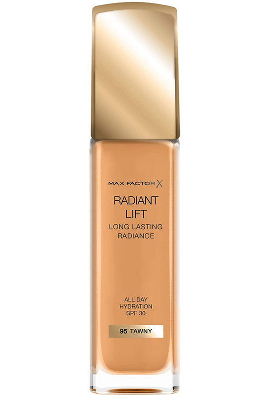 كريم أساس Max Factor Radiant Lift (095 Tawny) - تغطية خفيفة الوزن لا تتلطخ