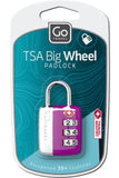 Go Travel Tsa Big Wheel Luggage Lock - Large Dial Combination With Easy Read Dials, Tsa Accepted, Customizable Code