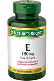 Nature's Bounty فيتامين هـ د ل-ألفا 180 ملغ دعم مضاد للأكسدة 120 كبسولة هلامية
