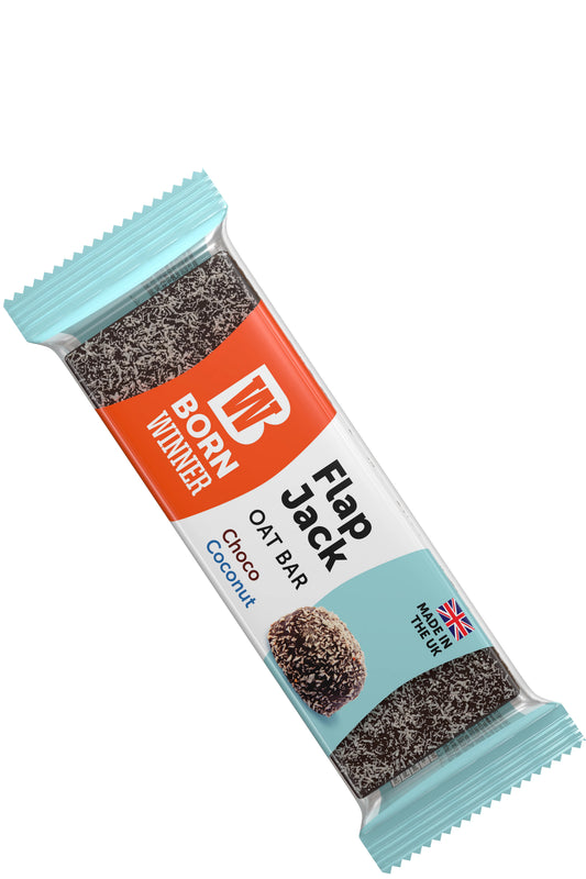 Born Winner Flapjack Oat Bars Quick Energy Snack With Choco Coconut Flavor 100g