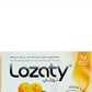 أقراص المص Lozaty الطبيعية لتخفيف السعال بنكهة البرتقال المهدئة - راحة سريعة المفعول لالتهاب الحلق والسعال (24 قطعة)