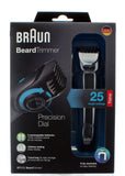 Braun Beard Trimmer Precision Grooming Tool With 25 Settings, Dual Battery System, Fully Washable