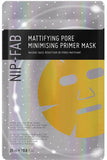 Nip Fab Mattifying Pore Minimising Primer Sheet Mask Hydrating Intense Hydration For Flawless Finish One Mask