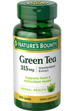 Nature's Bounty شاي أخضر 315 ملجم 15% بوليفينول دعم مضاد للأكسدة 100 كبسولة