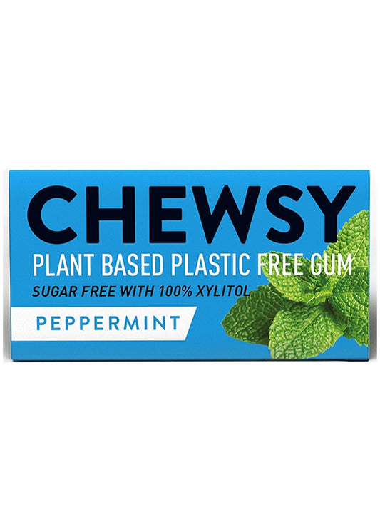 Chewsy Peppermint Gum 15g - All-natural, Chemical-free, With Xylitol And Natural Peppermint Flavor