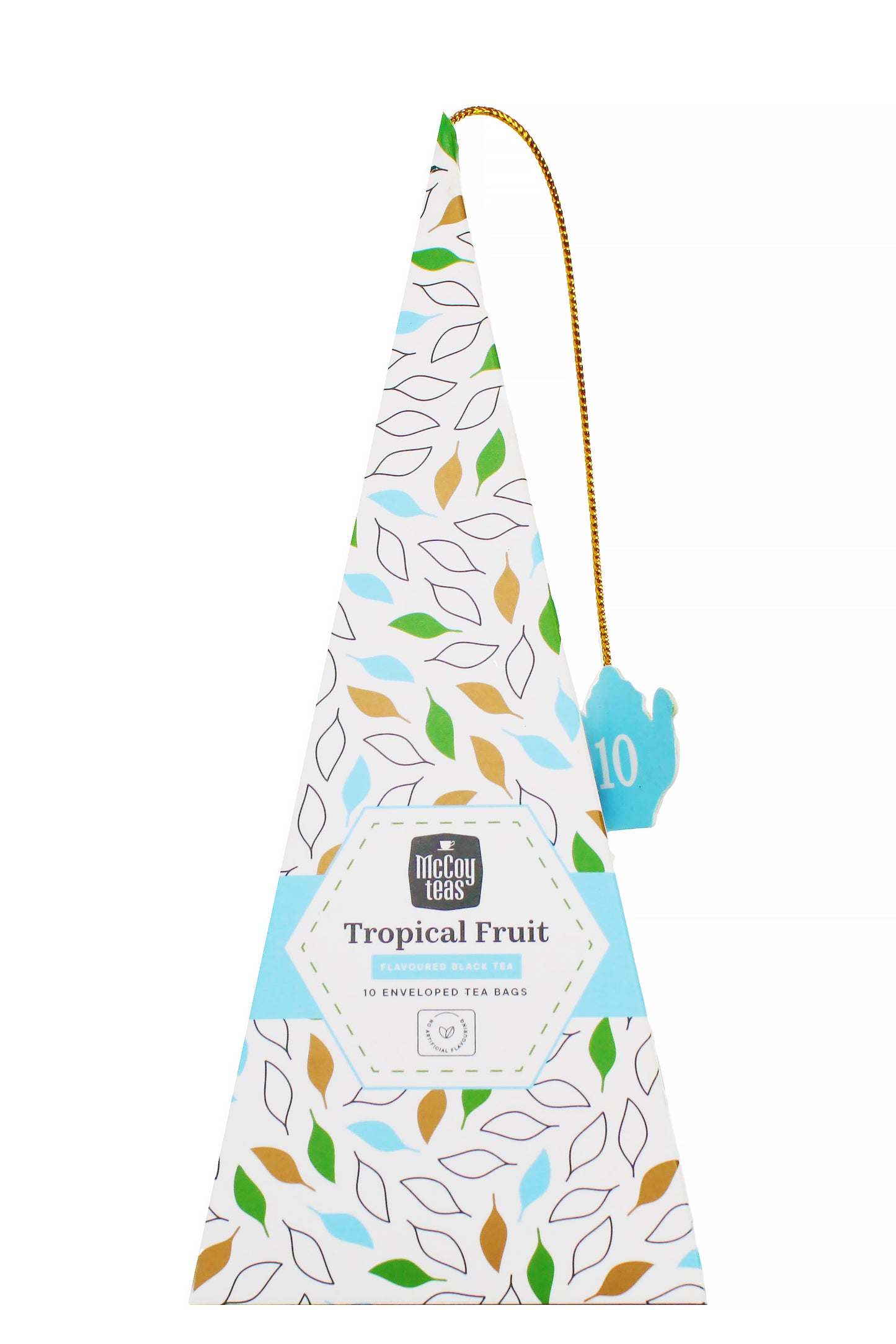 Mccoy Tropical Fruit Tea Refreshing Antioxidant Blend With Pineapple, Mango, Papaya - 10 Tea Bags