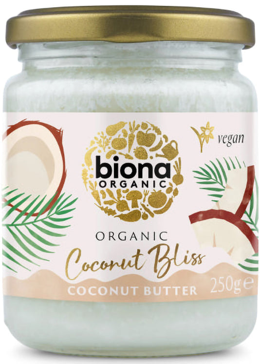 Biona Organic Coconut Bliss Spread 250g - مذاق استوائي، نكهة جوز الهند الغنية