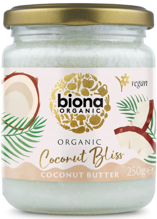 Biona Organic Coconut Bliss Spread 250g - مذاق استوائي، نكهة جوز الهند الغنية