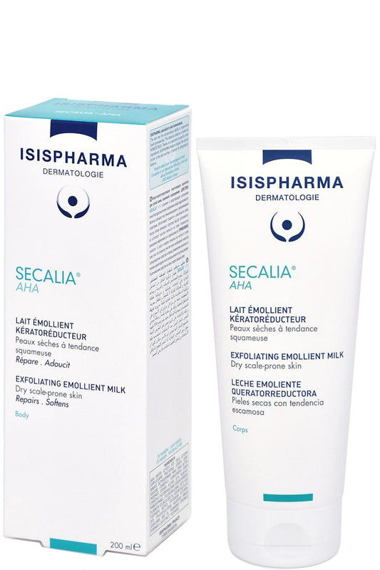 Isis Pharma Secalia A.h.a Body Lotion 200ml - لتخفيف جفاف البشرة، حمض الجليكوليك، زبدة الشيا