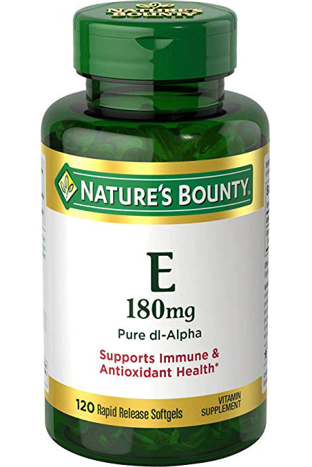 Nature's Bounty Vitamin E Dl-alpha 180mg Antioxidant Support 120 Softgels