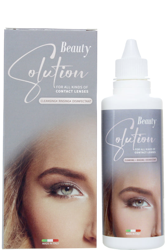 Beauty Olefion، محلول متعدد الأغراض للعدسات اللاصقة مع خلاصة الصبار والبابونج، 100 مل، زجاجة